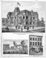 Washington County Court House, College of Saint James, Updegraff's Hat, Glove & Fur Manufactory, Washington County 1877